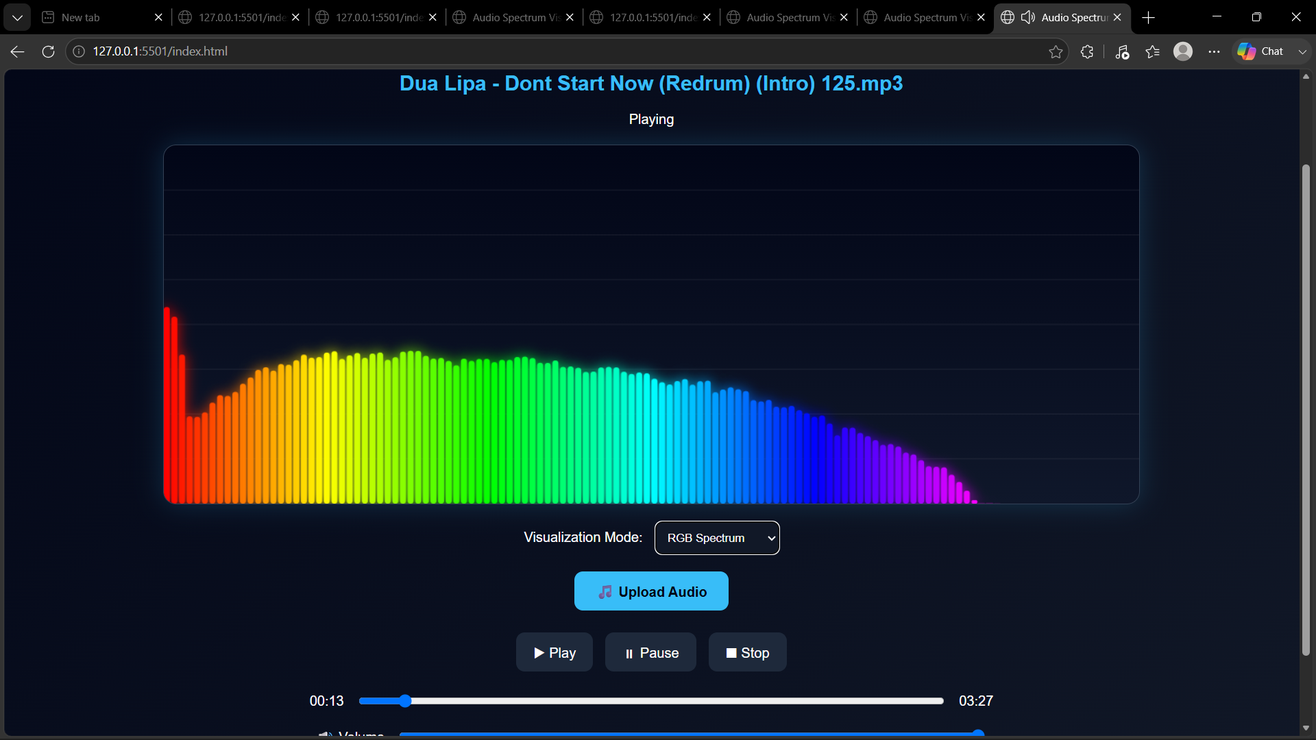 Audio Spectrum Visualizer preview