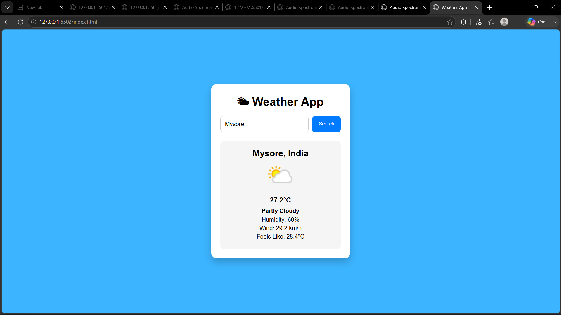 Weather App preview
